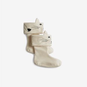 Kids Recycled Fleece Artic Fox Cuff Boot Size L